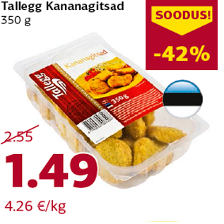 Allahindlus - Tallegg Kananagitsad 350 g