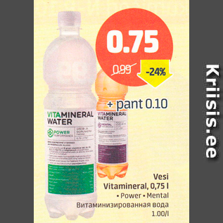 Allahindlus - Vesi Vitamineral, 0,75 l