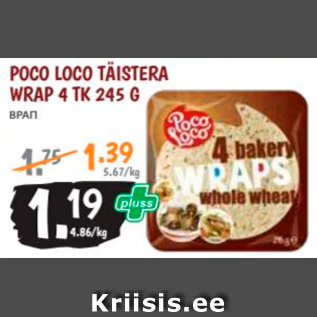 Allahindlus - POCO LOCE TÄISTERA WRAP 4 TK 245 G