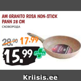 Allahindlus - AM GRANITO ROSA NON-STICK PANN 28 CM