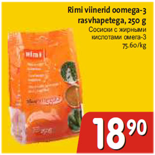 Allahindlus - Rimi viinerid oomega-3 rasvhapetega