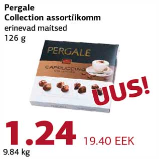 Allahindlus - Pergale Collection assortiikomm erinevad maitsed 126 g