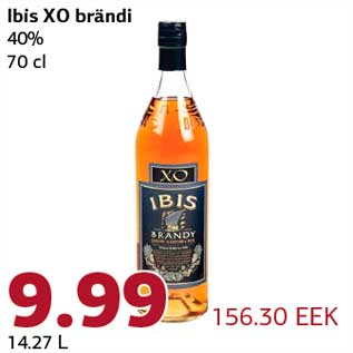 Allahindlus - Ibis XO brändi 40% 70 cl