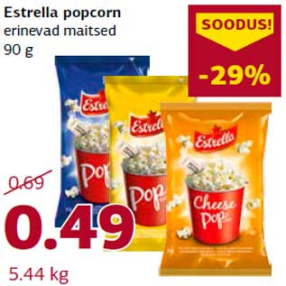 Allahindlus - Estrella popcorn