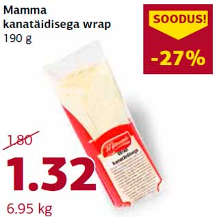 Allahindlus - Mamma kanatäidisega wrap 190 g