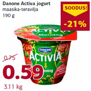 Allahindlus - Danone Activa jogurt