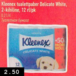 Allahindlus - Kleenex tualettpaber Delicate White