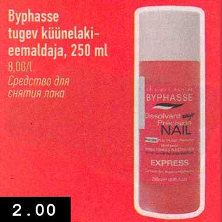 Allahindlus - Byphasse tugev küünelakieemaldaja, 250 ml