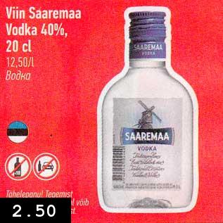 Allahindlus - Viin Saaremaa Vodka