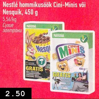 Allahindlus - Nestle hommikusöök Cini-Minis või Nesquik, 450 g