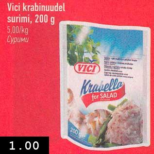 Allahindlus - Vici krabinuudel surimi, 200 g