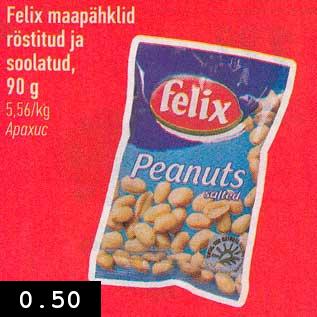 Allahindlus - Felix maapähklid röstitud ja soolatud, 90 g