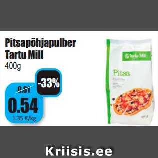 Allahindlus - Pitsapõhjapulber Tartu Mill 400g