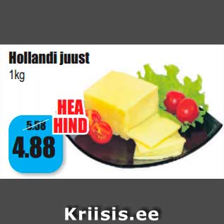 Allahindlus - Hollandi juust 1kg