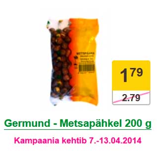 Allahindlus - Germund - Metsapähkel 200 g