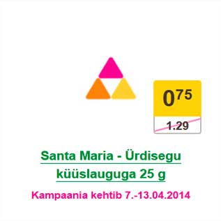 Allahindlus - Santa Maria - Ürdisegu küüslauguga 25 g