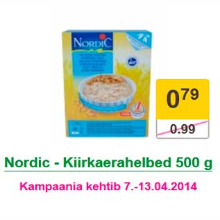 Allahindlus - Nordic - Kiirkaerahelbed 500 g