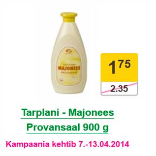 Allahindlus - Tarplani - Majonees Provansaal 900 g