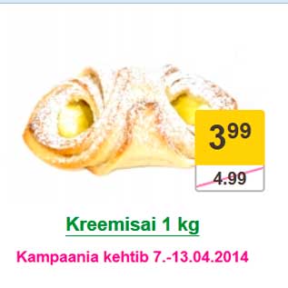 Allahindlus - Kreemisai 1 kg