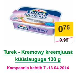 Allahindlus - Turek - Kremowy kreemjuust küüslauguga 130 g