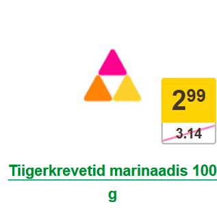 Allahindlus - Tiigerkrevetid marinaadis 100 g