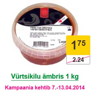 Allahindlus - Vürtsikilu ämbris 1 kg