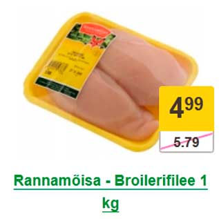 Allahindlus - Rannamõisa - Broilerifilee 1 kg