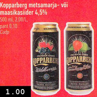 Allahindlus - Kopparberg metsamarja- või maasikasiider