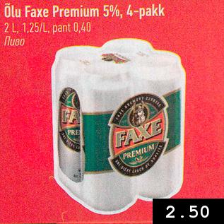 Allahindlus - Õlu Faxe Premium