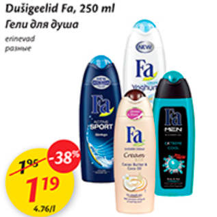 Allahindlus - Dušigeel Fa, 250 ml