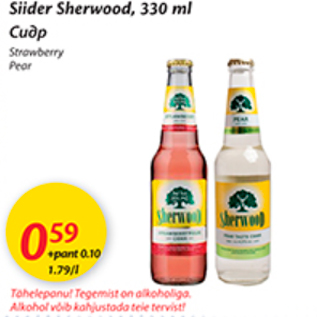 Allahindlus - Siider Sherwood, 330 ml