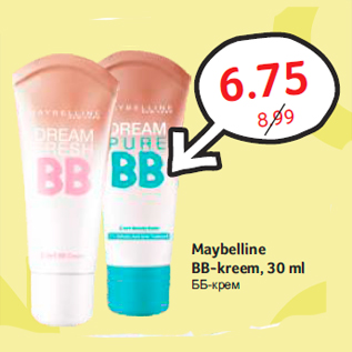 Allahindlus - Maybelline BB-kreem, 30 ml