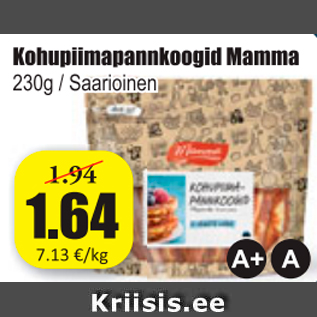 Allahindlus - Kohupiimapannkoogid Mamma