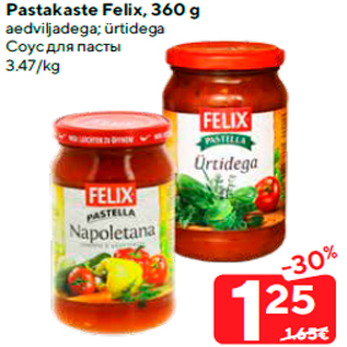 Allahindlus - Pastakaste Felix, 360 g