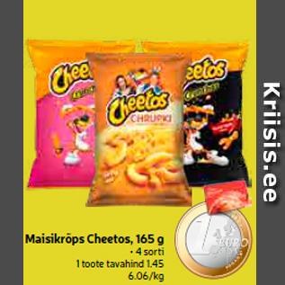 Allahindlus - Maisikrõps Cheetos, 165 g