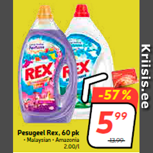 Allahindlus - Pesugeel Rex, 60 pk