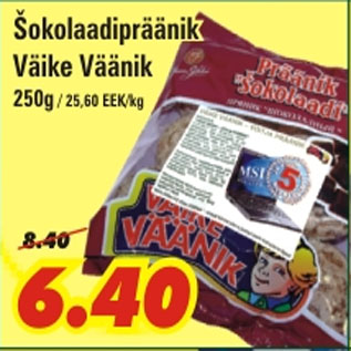 Allahindlus - Šokolaadipräänik Väike Väänik