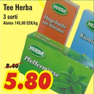 Allahindlus - Tee Herba