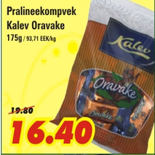 Allahindlus - Pralineekompvek Kalev Oravake