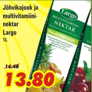 Allahindlus - Jõhvikajook ja multivitamiininektar