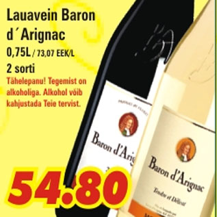 Allahindlus - Lauavein Baron d,Arignac