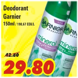 Allahindlus - Deodorant Garnier