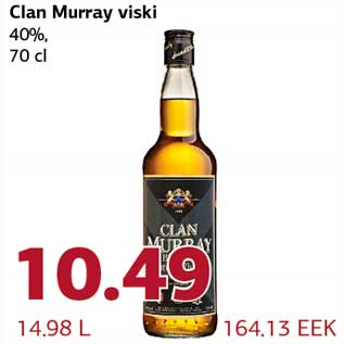 Allahindlus - Clan Murray viski 40%, 70 cl