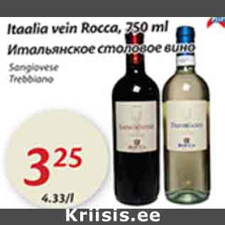 Allahindlus - Itaalia vein Rocca, 750 ml