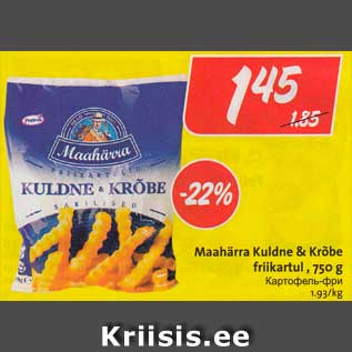 Allahindlus - Maahärra Kuldne & Krõbe friikartul , 750 g