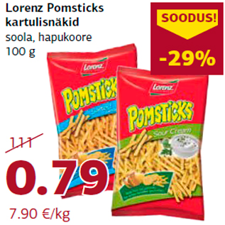 Allahindlus - Lorenz Pomsticks kartulisnäkid