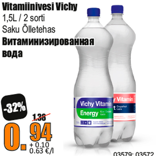 Allahindlus - Vitamiinivesi Vichy