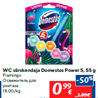 Allahindlus - WC värskendaja Domestos Power 5, 55 g