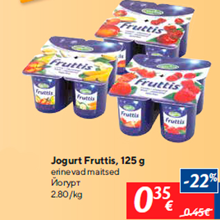 Allahindlus - Jogurt Fruttis, 125 g