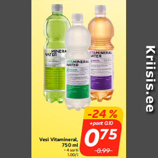 Allahindlus - Vesi Vitamineral, 750 ml